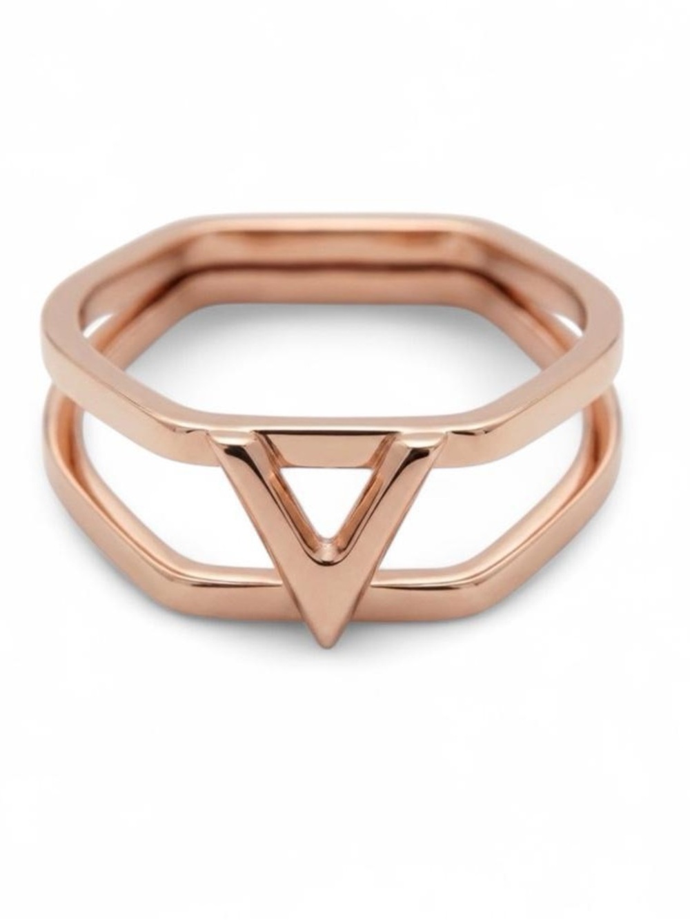 Gold Plated V Style Ring